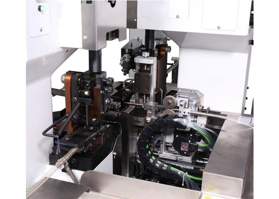 Garantía de un año de la máquina del alambre completamente automático eléctrico de ambos extremos que prensa