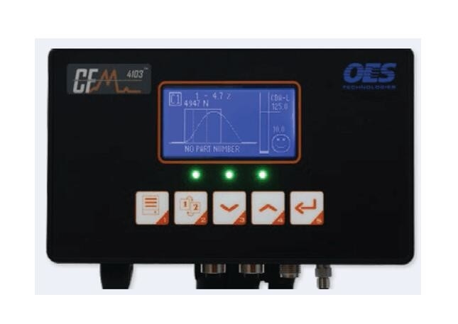 Monitor de la fuerza de la encrespadura de OES para el alambre que procesa forma de la casilla negra de dos canales